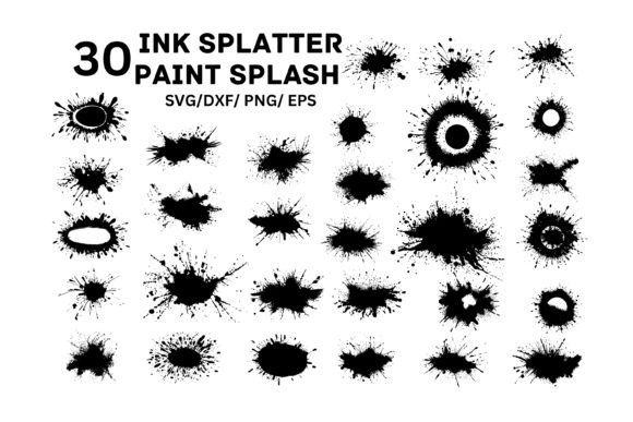 Download Ink Splatter Svg, Paint Splash - Premium Bundle